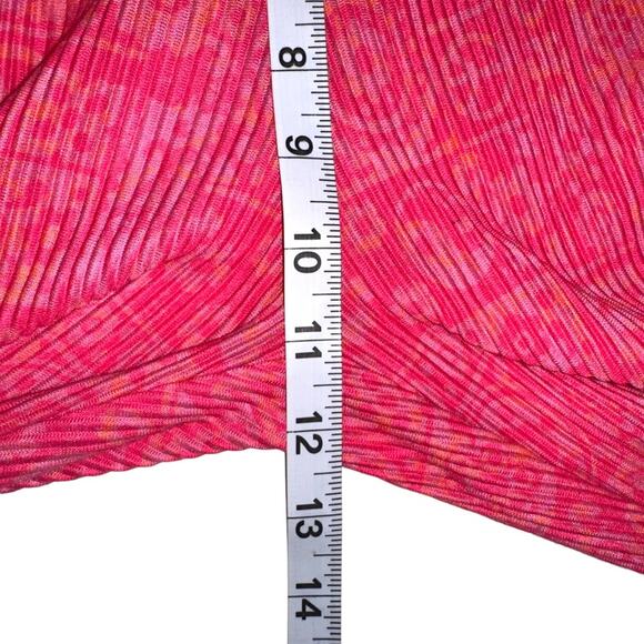 Urban Outfitters Alia Plisse Pink Floral Flare Pants MEDIUM - Picture 7 of 8